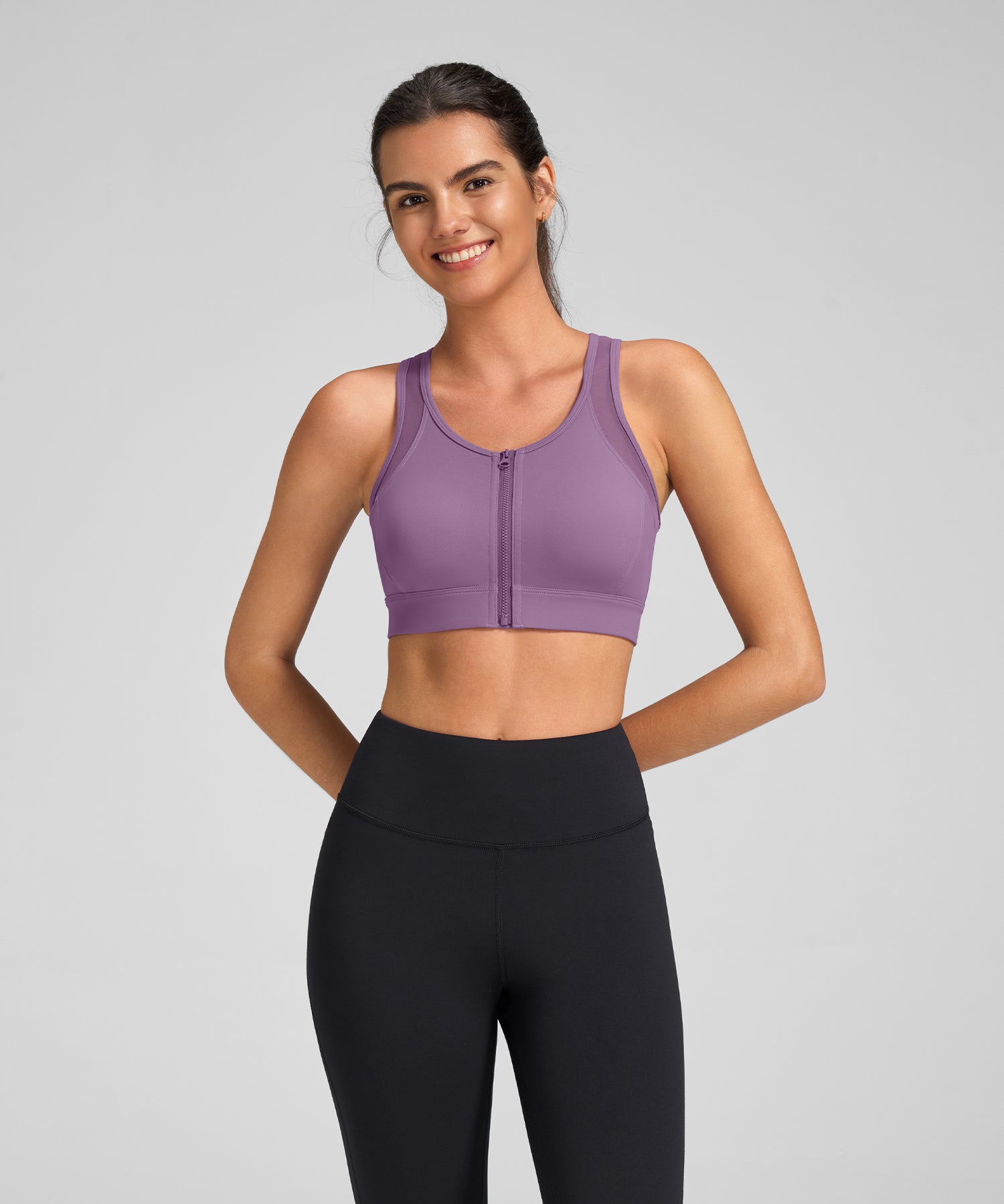 Power T-back Mesh Lightweight Running Bra | Women's High Support Sport ...
