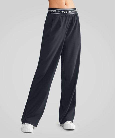 Shift Urban Letter Print Wide Leg-byxor 27'' | Damsportbyxor