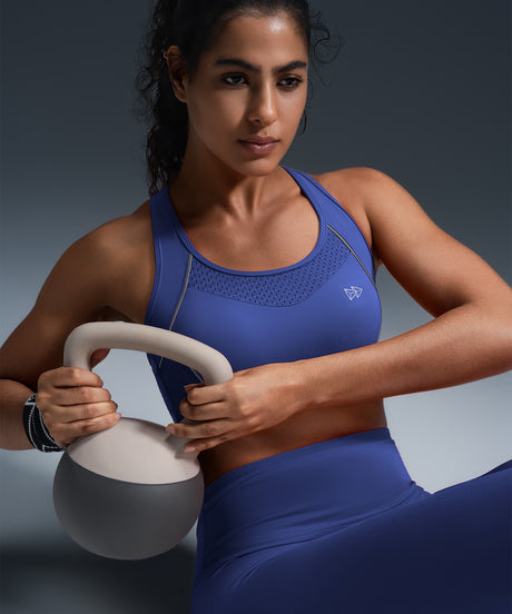 Gepolsterter Lauf-BH mit Sculpt Racerback-Linie | Sport-BH mit starkem Halt für Damen