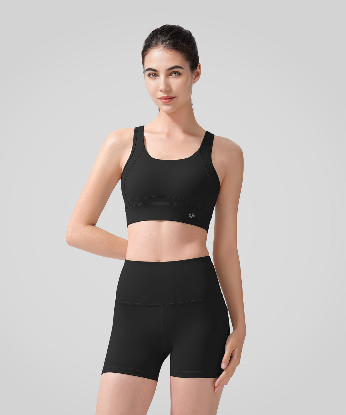Echo Natural Shine Sporty Löpar-BH med Öppen Rygg | Sport-BH med Högt Stöd för Damer