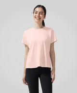 Anywhere Solid Color Lightweight Fitted T-shirt| Women's Short Sleeve T-shirt