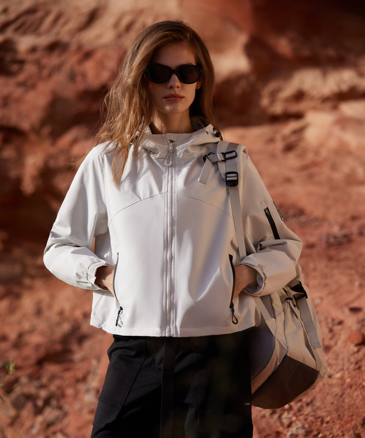 Anywhere Leichte Softshell-Winddichte Wasserdichte Jacke | Damen Sportjacke