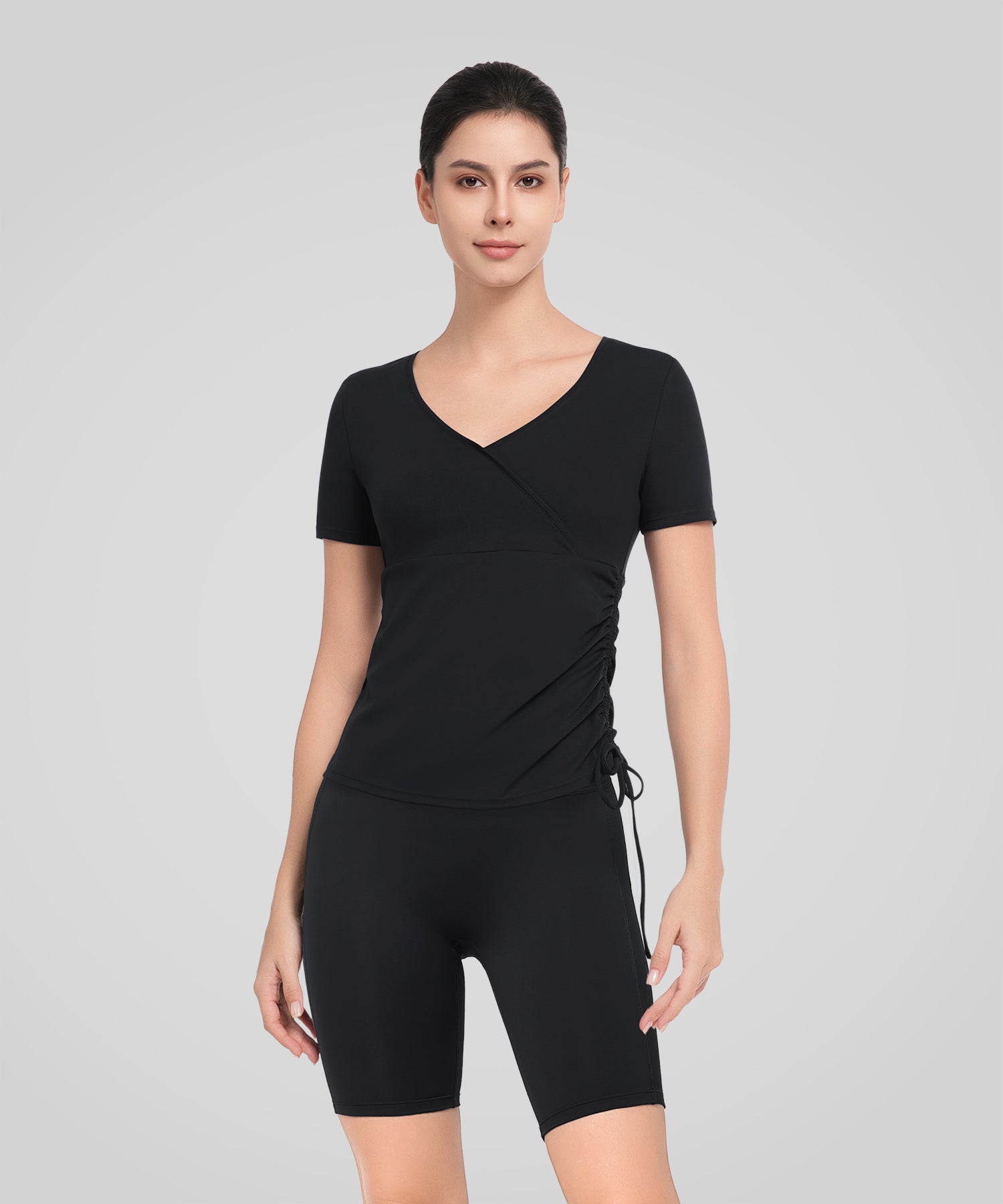 Anywhere V-Neck Workout T-shirt | Women's Short Sleeve T