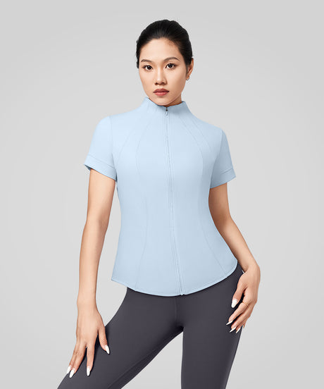 Sculpt Stand Collar Cool-touch T-shirt | Women's Sports T-shirt