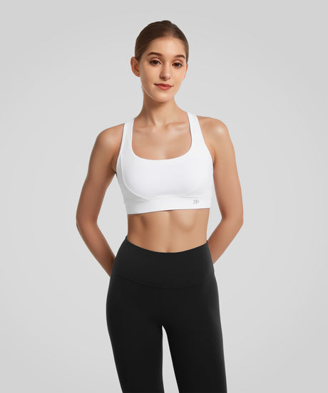 Anywhere Strappy U-ringad yoga-bh med korsad rygg | Sport-bh med lätt stöd för kvinnor