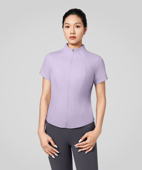 Sculpt Stand Collar Cool-touch T-shirt | Women's Sports T-shirt