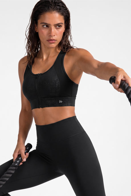 Power™ Zip-Front Mesh Racerback Sports Bra | High Support Best For Running, HIIT & Training - image 81