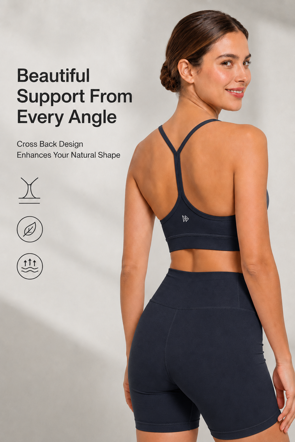 Anywhere™ Scoop Neckline Strappy Padded Yoga Bra | Women's Light Support Sports Bra