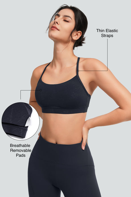 Anywhere™ Typical Y-Back Spaghetti Thin Straps Yoga Bra | Women's Low Support Sports Bra
