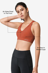 Power™ Cross Back Padded Running Bra | Women's High Support Sports Bra