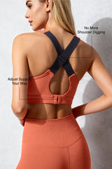 Power High Support Sports Bra With Adjustable Strap – Bounce Control, Sweat-Wicking, No Dig | High-Impact Support Best For Running, HIIT & Training