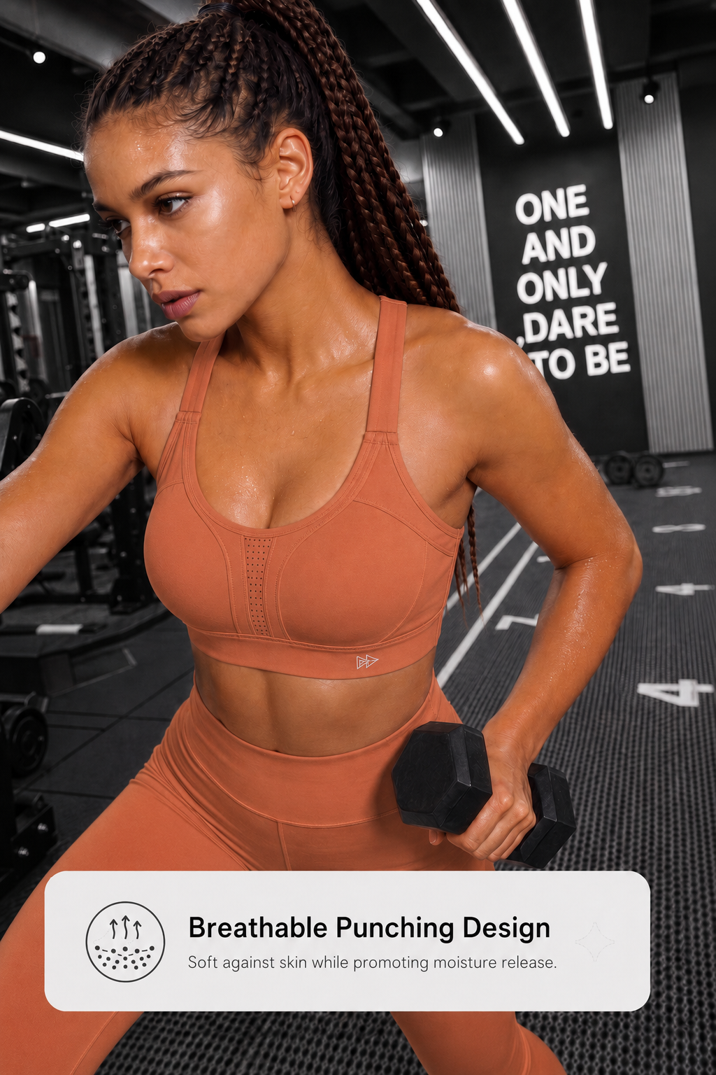 Power™ Adjustable Crisscross Padded Running Bra | Women's High Support Sports Bra