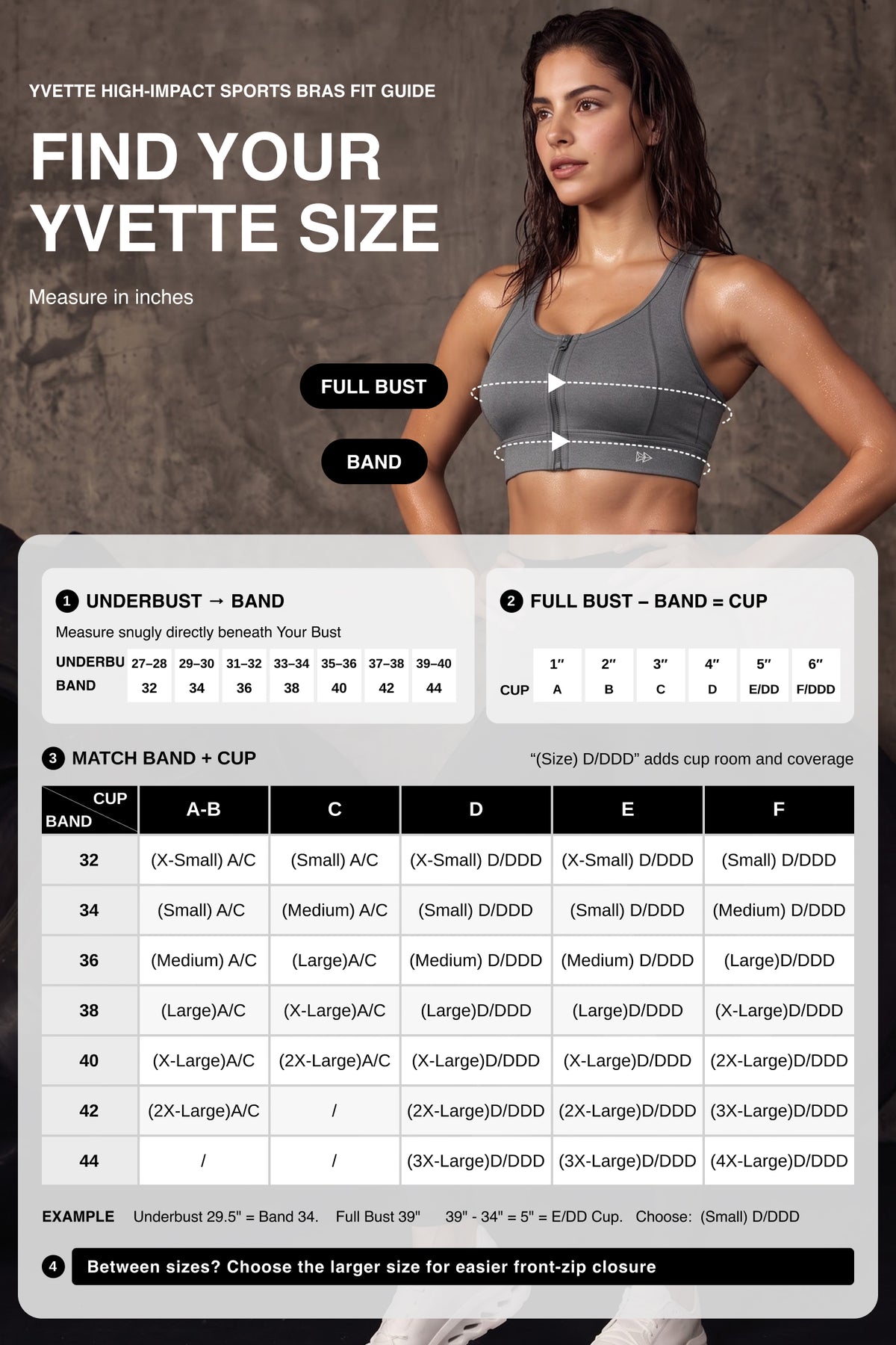 Power™ Zip-Front Mesh Racerback Sports Bra | High Support Best For Running, HIIT & Training