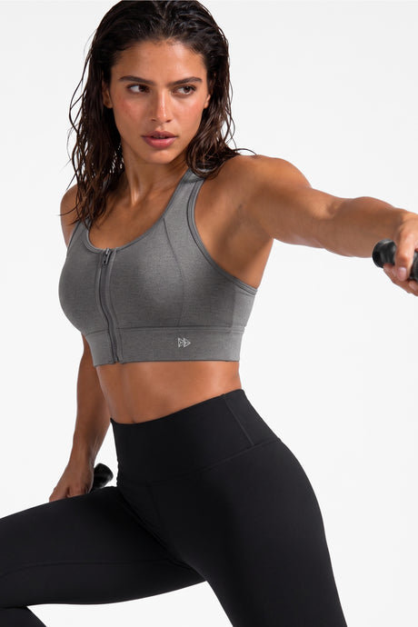 Power™ Zip-Front Mesh Racerback Sports Bra | High Support Best For Running, HIIT & Training - image 69