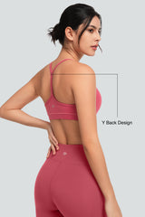 Anywhere™ Scoop Neckline Strappy Padded Yoga Bra | Women's Light Support Sports Bra