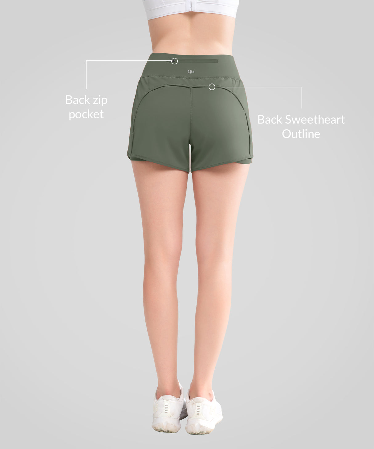 Pantaloncini da allenamento in rete interna ad asciugatura rapida Shift con tasca da 3,5'' | Pantaloncini da corsa da donna