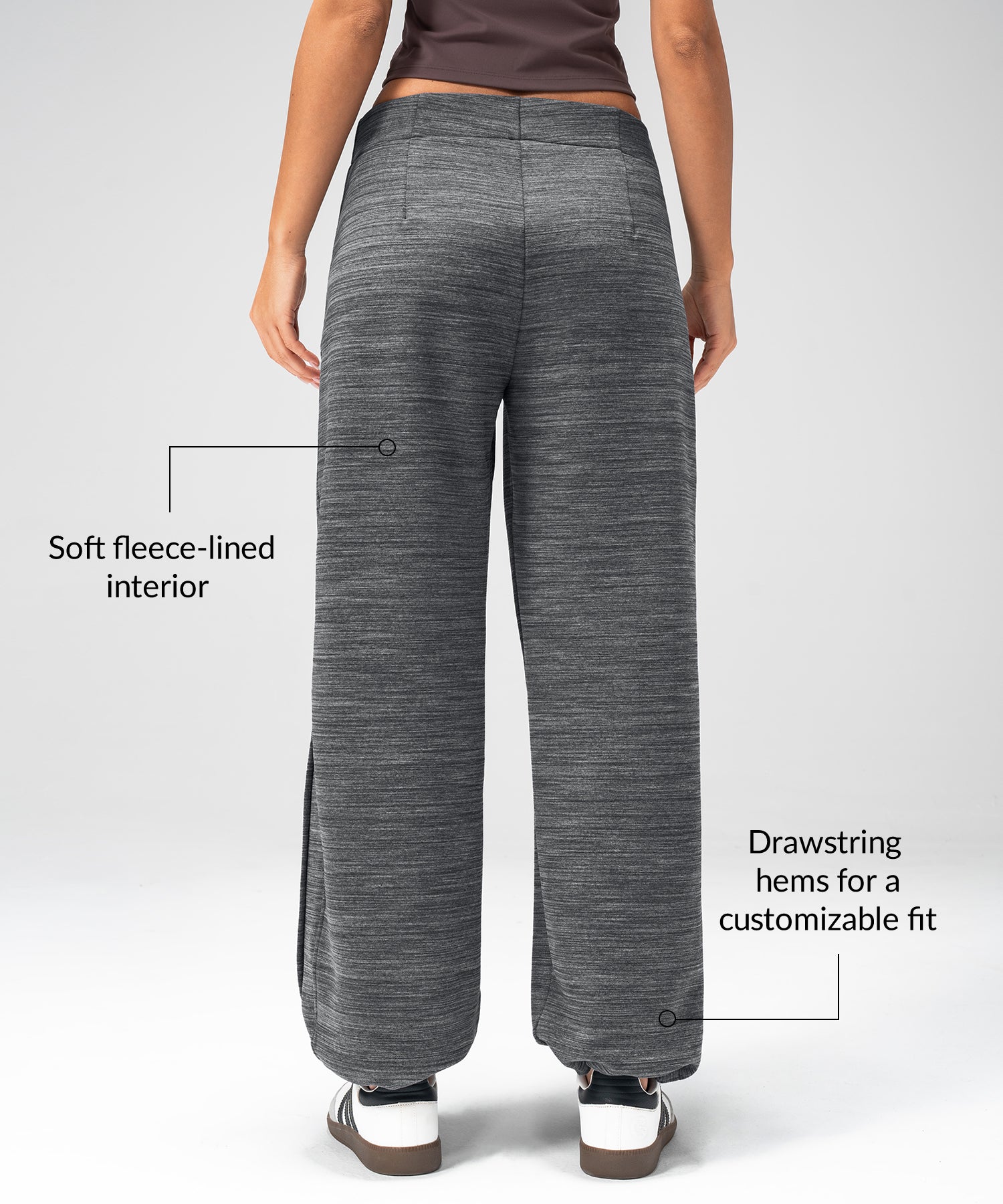 Anywhere Cozy Fleecegefütterte, verstellbare Hose, 74 cm | Damen-Sporthose