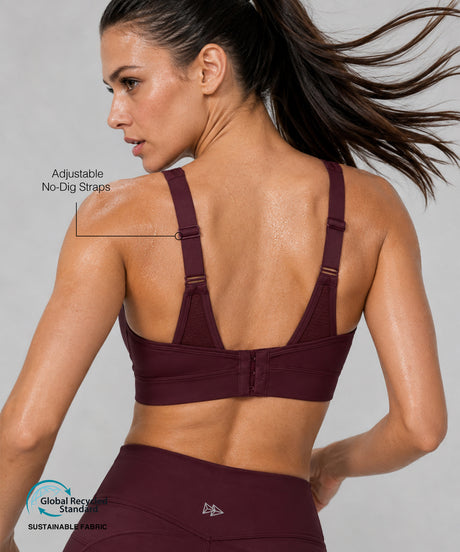 Sport-BH mit verstellbarem Mesh-Einsatz im Petal-Stil | Sport-BH für Damen mit mittlerem Halt