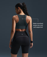 Sculpt Zip Mesh Racerback Vadderad Löpar-BH | Sport-BH med Högt Stöd för Damer