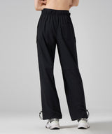 Elastic Casual Cozy Drawstring Cargo pants with Pockets 28‘’| Women's Light Support Pants
