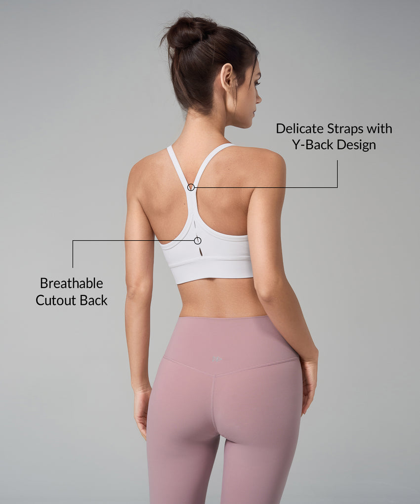 Yoga-BH mit Y-Rücken-Design und eingenähten Polstern | Sport-BH für Damen mit leichter Stützfunktion