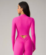 Giacche sportive elasticizzate slim fit con cerniera completa | Giacche leggere da donna