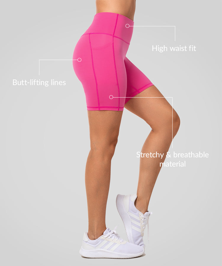 Shorts ajustados de cintura alta Shift para correr (8, 10, 15 y 20 cm) | Shorts deportivos de alta sujeción para mujer