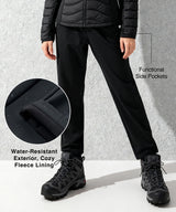 Anywhere Fleece-Lined Water-Resistant Pants 30 Inch | Women's Sports Pants