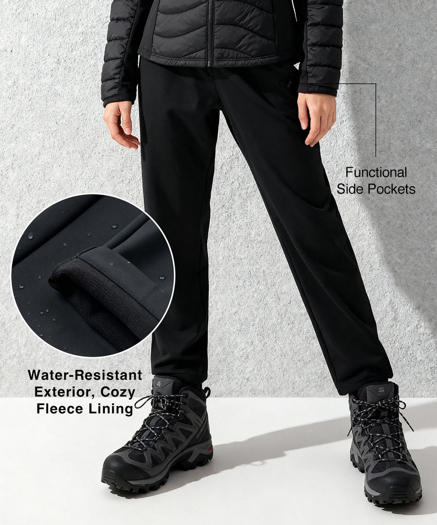 Wasserabweisende, fleecegefütterte Freizeithose (76 cm) | Damen-Sporthose