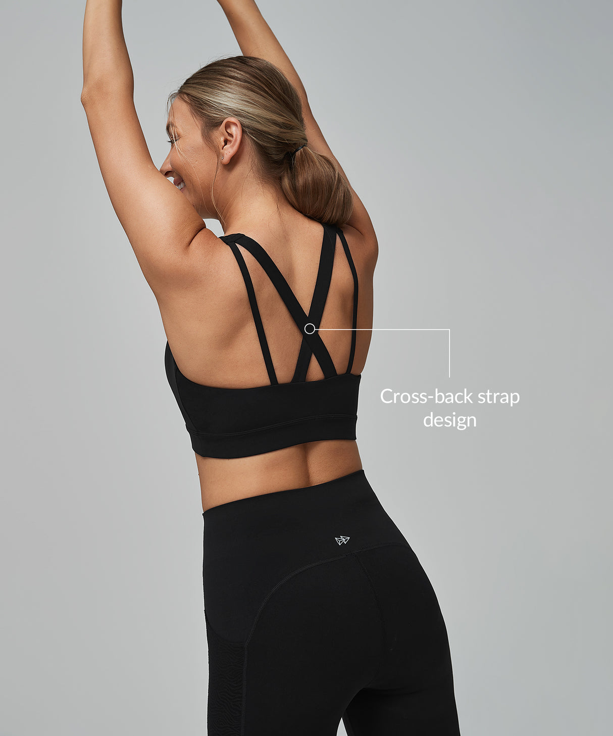 Anywhere V-neck Cross back Longline Yoga Bra| Women's Light Support Sports Bra