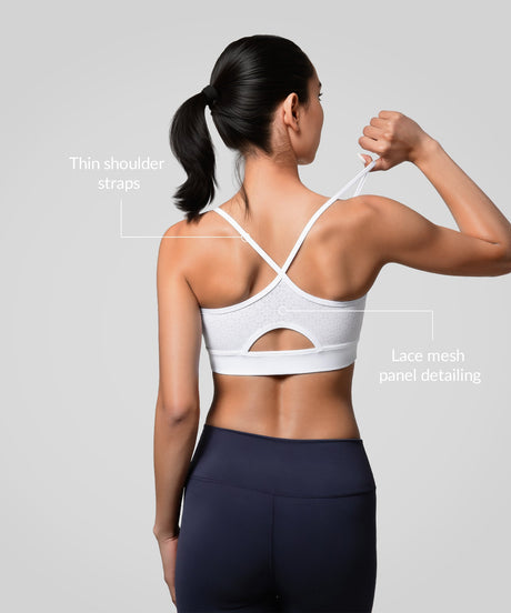 Echo Andningsbar Sportig Yoga-BH med Y-rygg | Sport-BH med lätt stöd för kvinnor