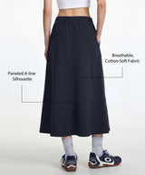 Anywhere Elastic Drawstring Pockets Daily Skirt | Women's Sports Skirt