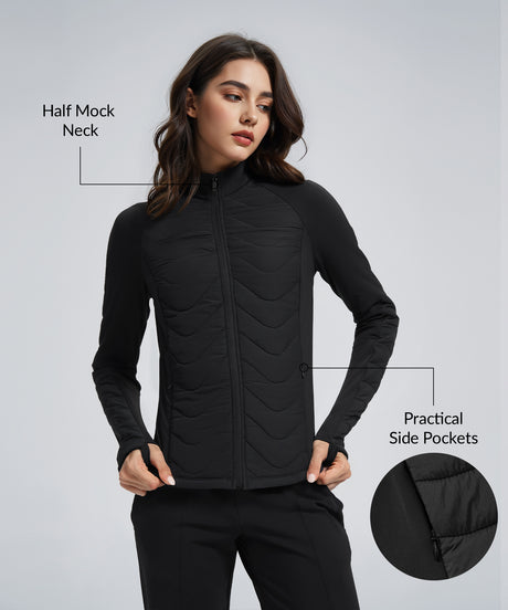 Anywhere Lightweight Fleece Quilted Zip-Up Jacket | Women's Jackets