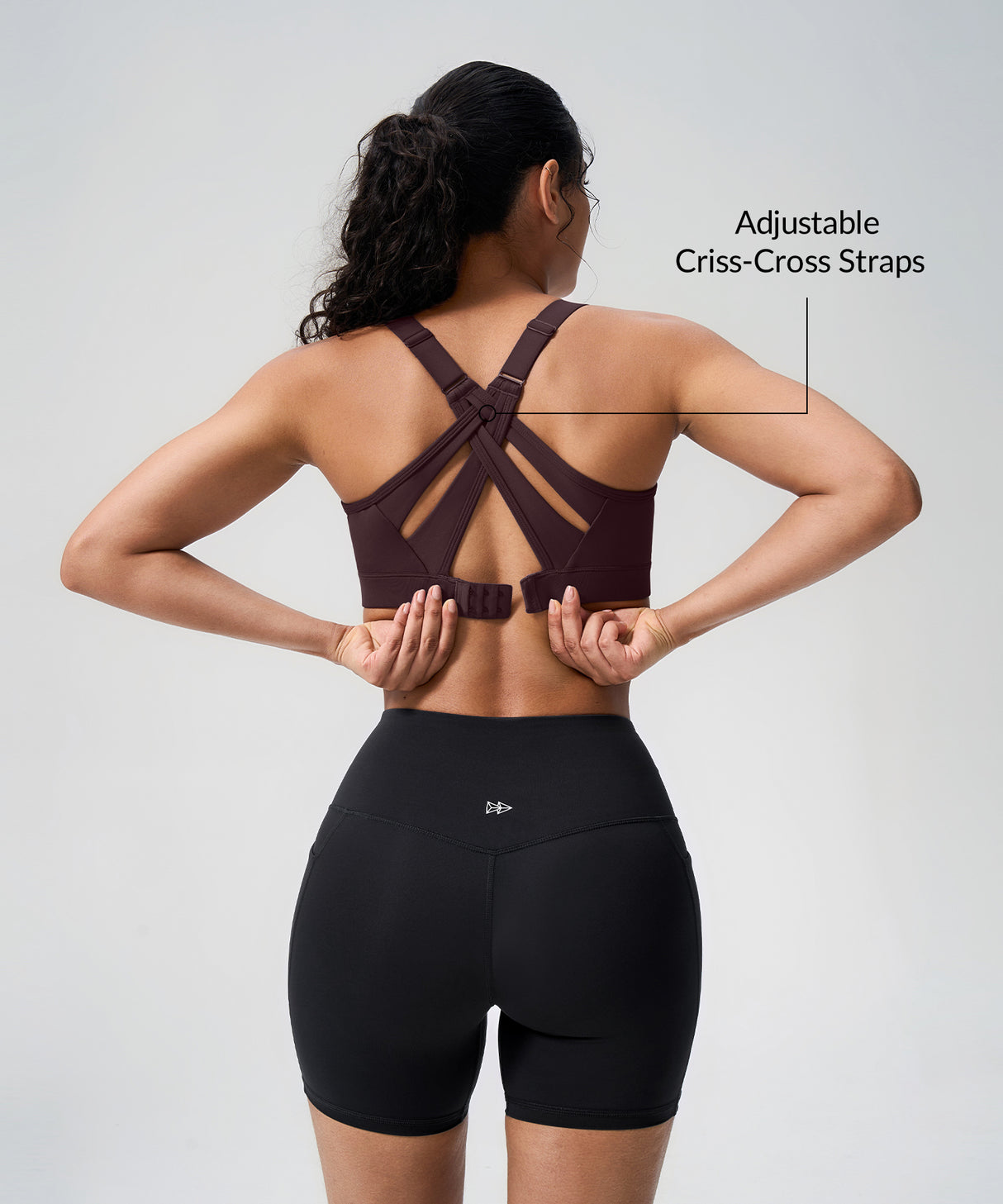 Power Adjustable Crisscross Padded Running Bra | Women's High Support Sports Bra