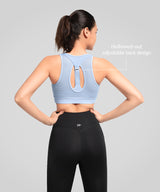 Power Back Adjustable Mesh Running Bra | Women's High Support Sports Bra