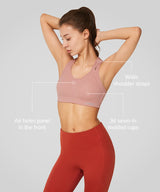 Power Cross Back Vadderad Löpar-BH | Sport-BH med Högt Stöd för Damer