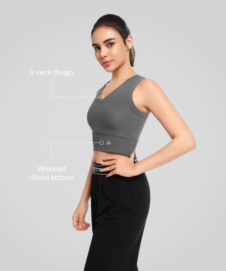 Anywhere V-neck Soft Fitted Yoga Tank | Women's Sports Tank