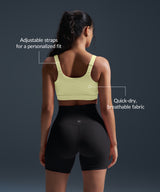 Reggiseno da corsa imbottito con spalline regolabili Power Zip | Reggiseno sportivo ad alto sostegno da donna