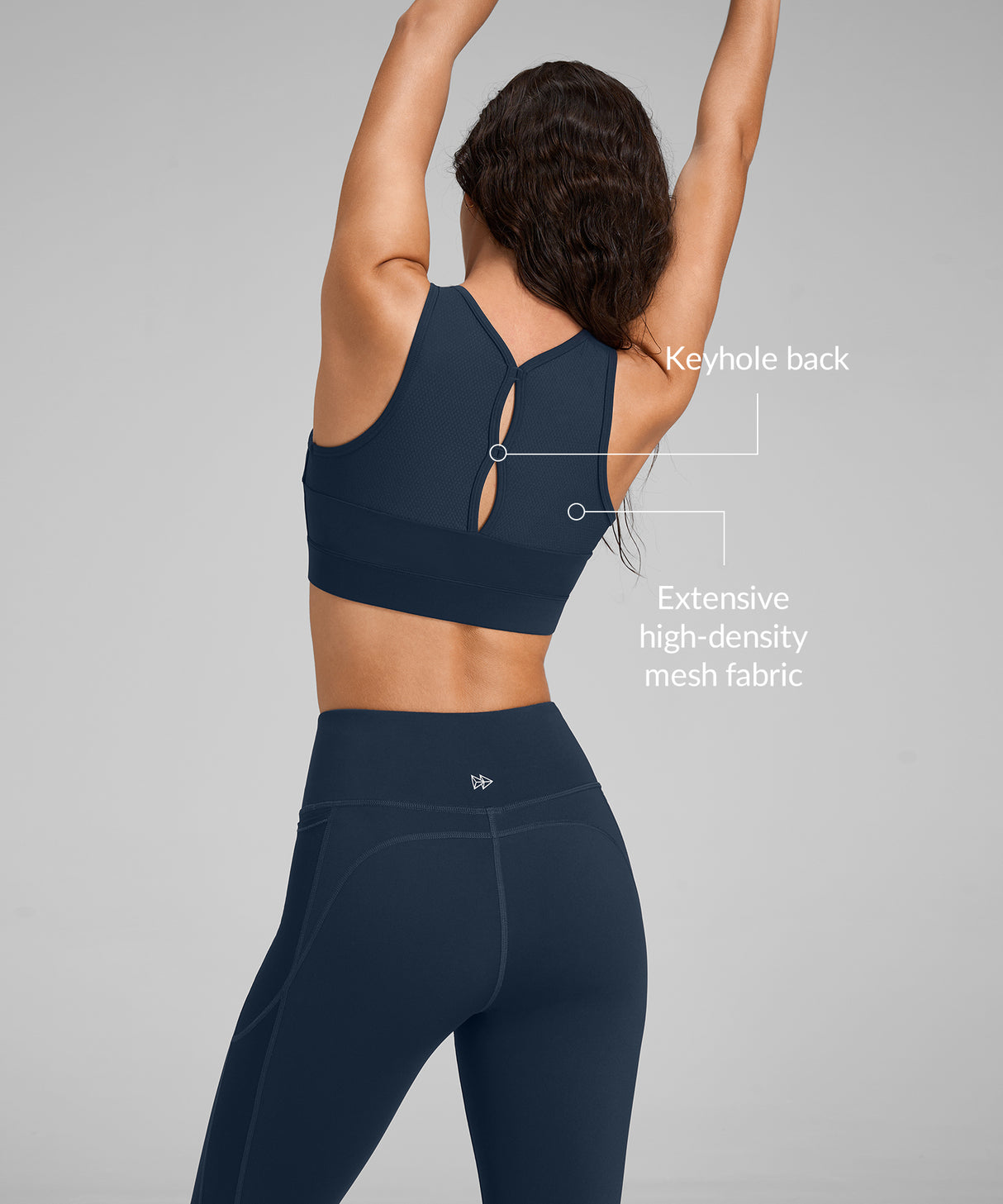 Power Cutout Racerback Zip Front Running Bra | Women's High Support Sports Bra