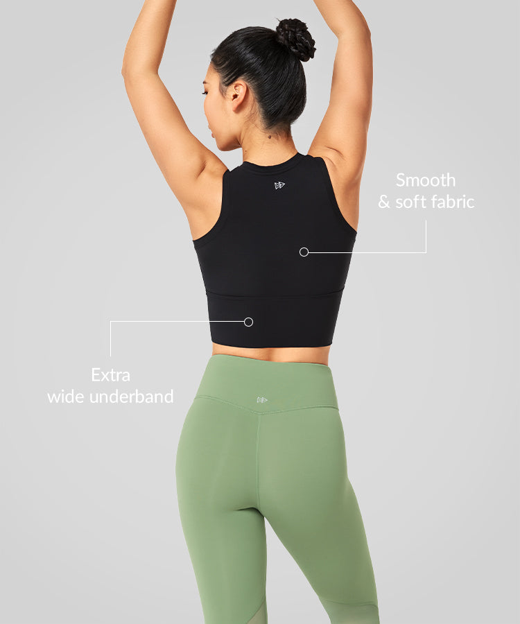 Anywhere High Neck Padded Gym Bra | Women's Light Support Sports Bra