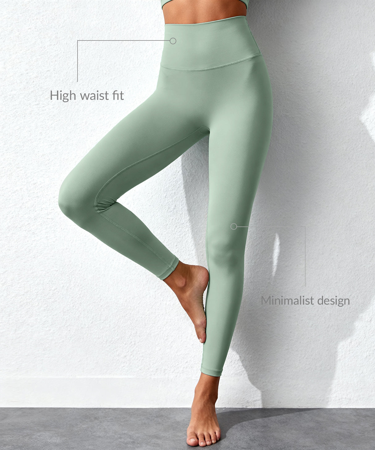 Leggings de running Echo de cintura alta (68 cm) | Leggings de alta sujeción para mujer