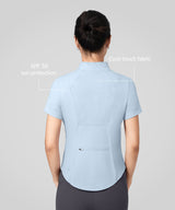 Sculpt Stand Collar Cool-Touch T-Shirt | Damen Sport T-Shirt