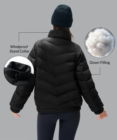 Anywhere Windproof Channel-Quilted Down Jacket | Women's Jackets