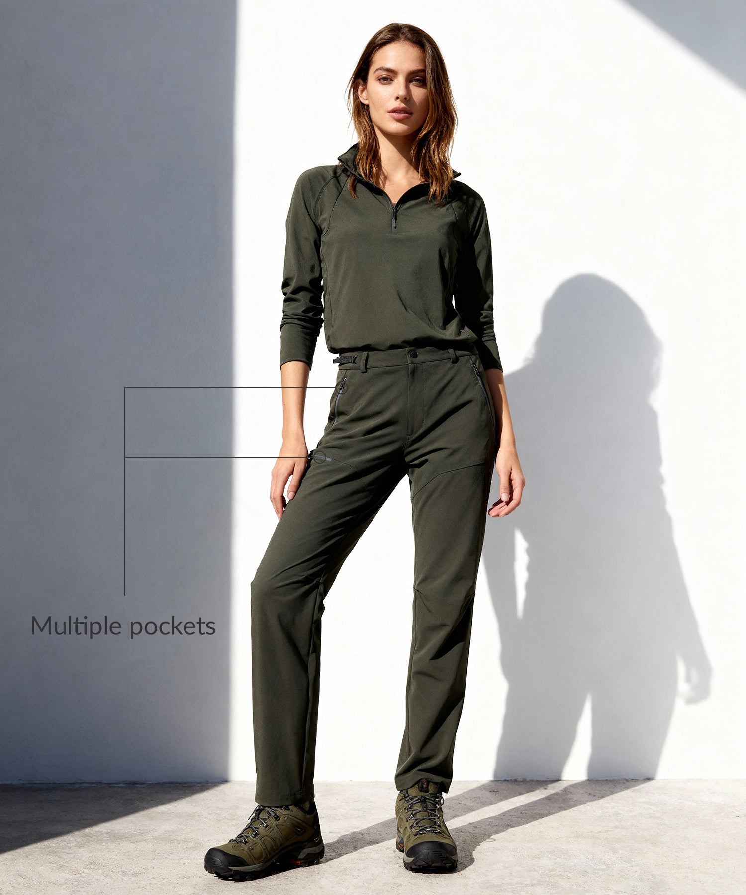 Anywhere Multi-Pocket Wasserabweisende Hose 30 Zoll | Damen-Sporthose