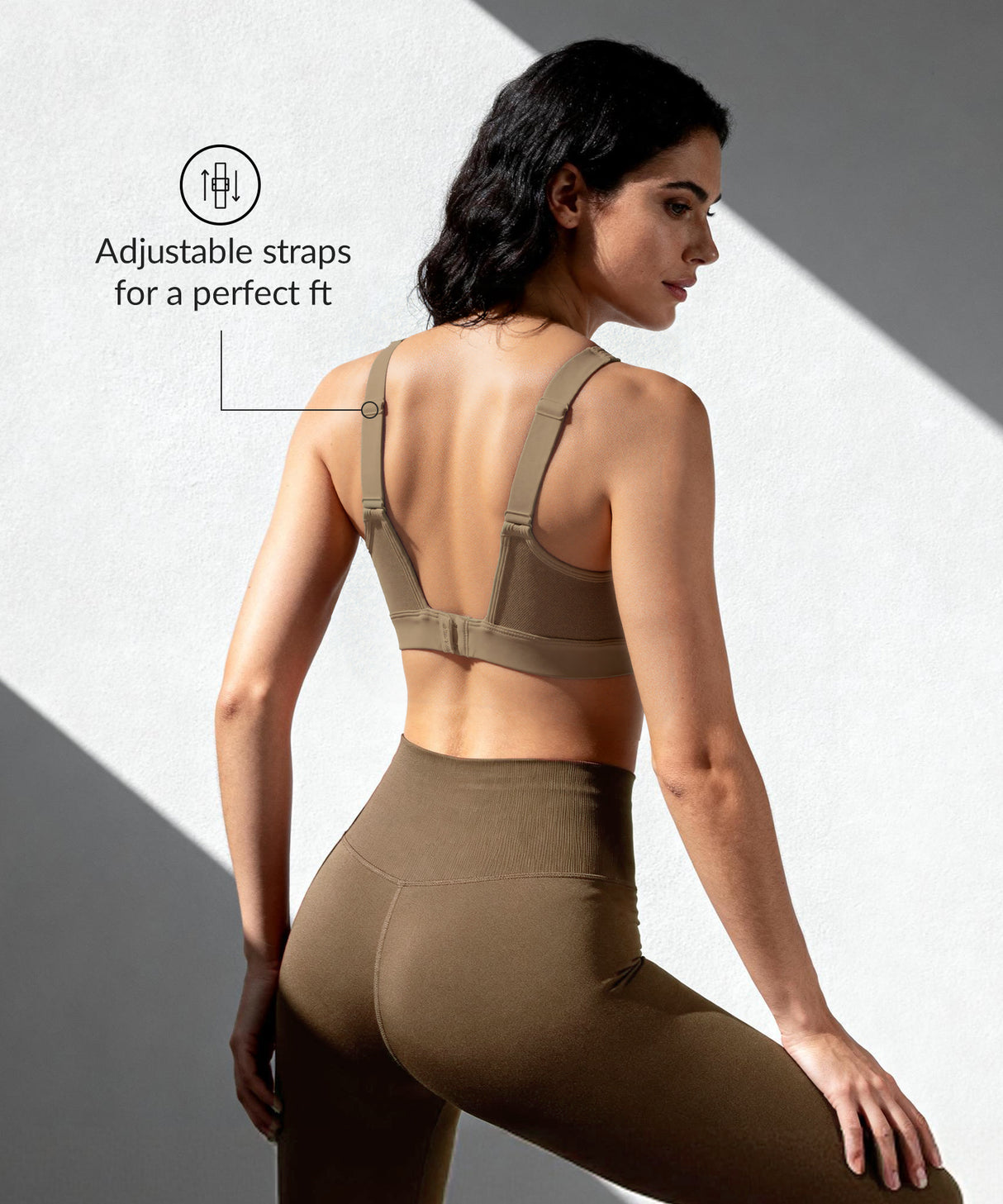 Reggiseno da corsa imbottito regolabile Power Enhance | Reggiseno sportivo da donna con supporto medio