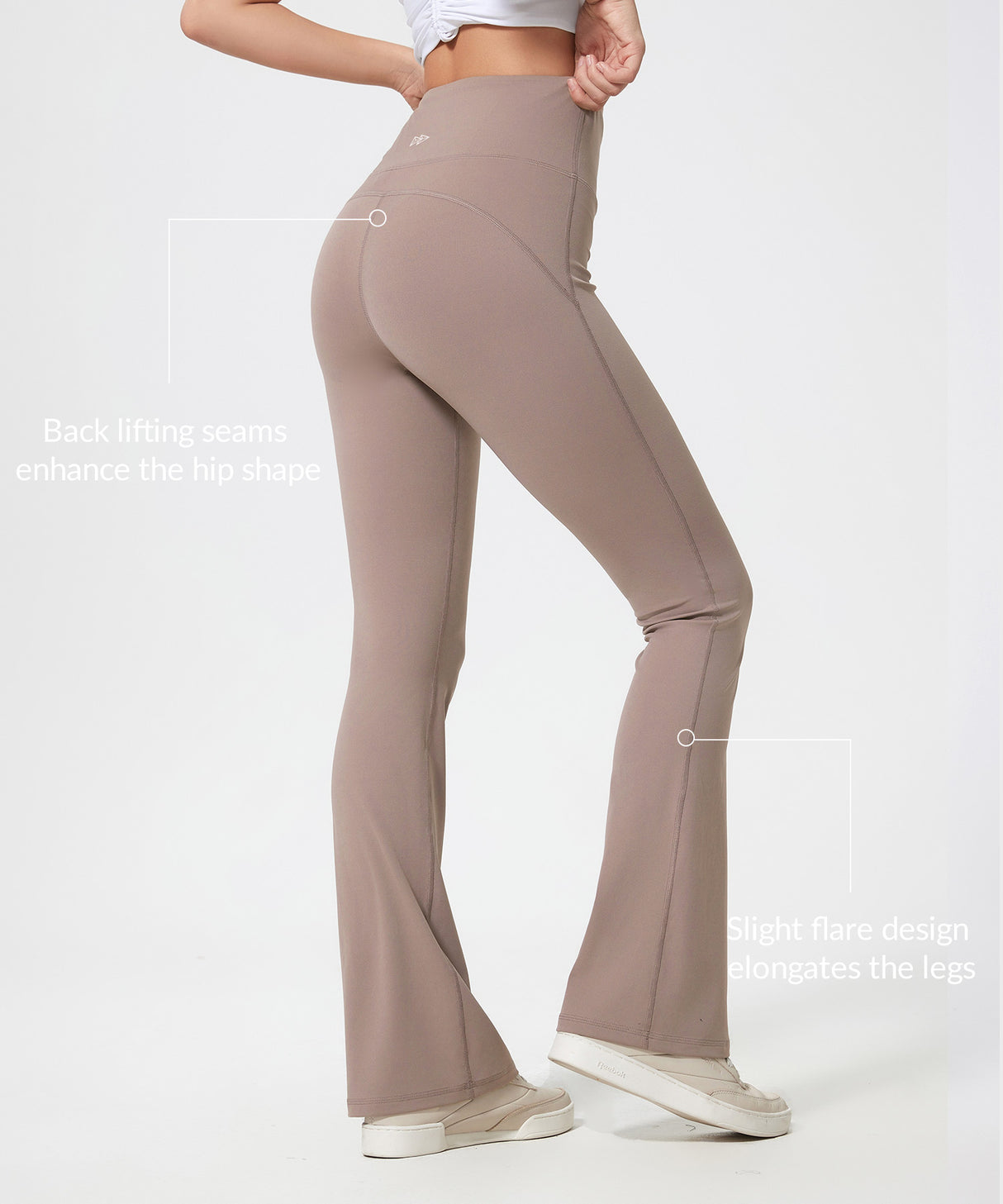 Pantaloni a gamba larga super morbidi ed elasticizzati contenitivi per la pancia | Pantaloni leggeri di supporto da donna