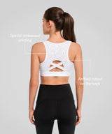 Gepolsterter Lauf-BH mit Echo Cut-Out-Design | Sport-BH mit starkem Halt für Damen