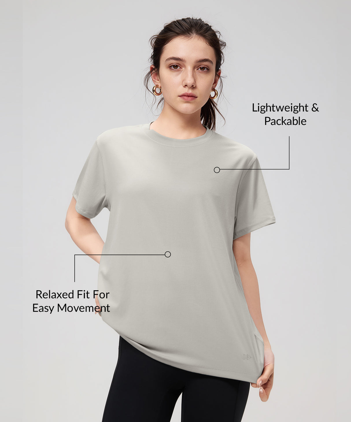 Anywhere Lightweight Breathable Short Sleeve Tee| Women's Short Sleeve T-shirt