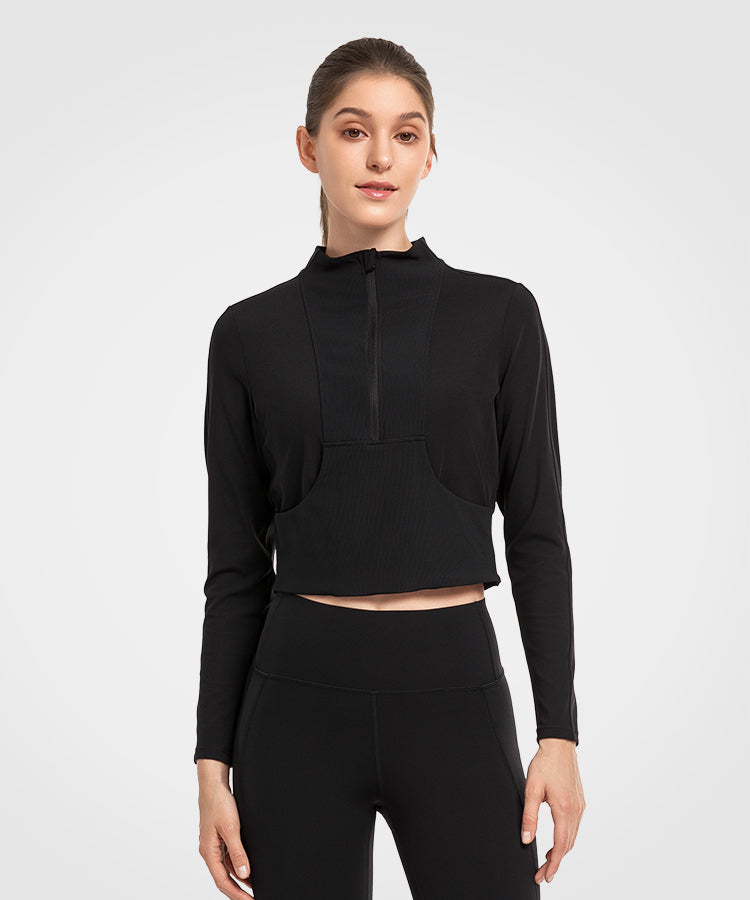 レディースウェア JACQUARD MOCK NECK LS TEE - BLACK - WOMENS】#JACQUARD MOCK NECK LS TEE - BLACK - – Cph/Golf™︎