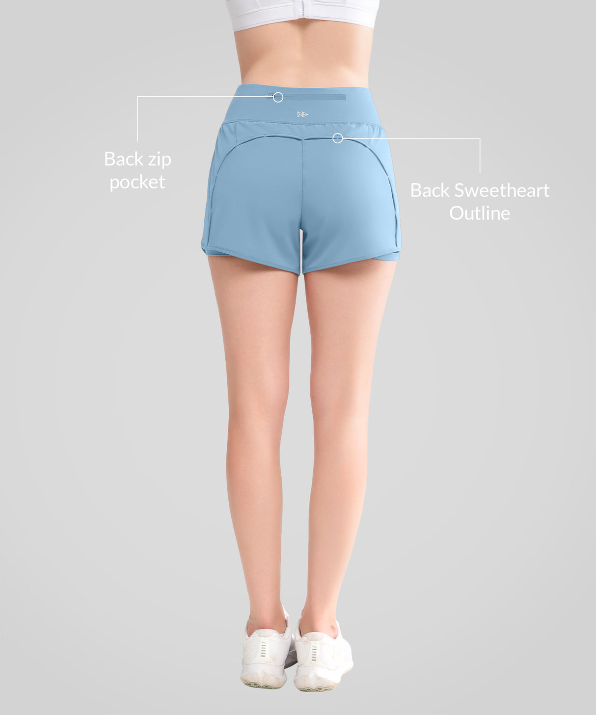 Shift Quick Dry Inner Mesh Workout Shorts mit Tasche 3,5'' | Damen Laufshorts